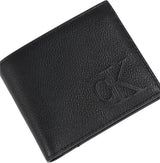 Calvin Klein Skulptureret aftryk til mænd Billfod Cc Lv04g1022g Rejsetilbehør Bi-fold tegnebog Portofel Barbati Naty Shop