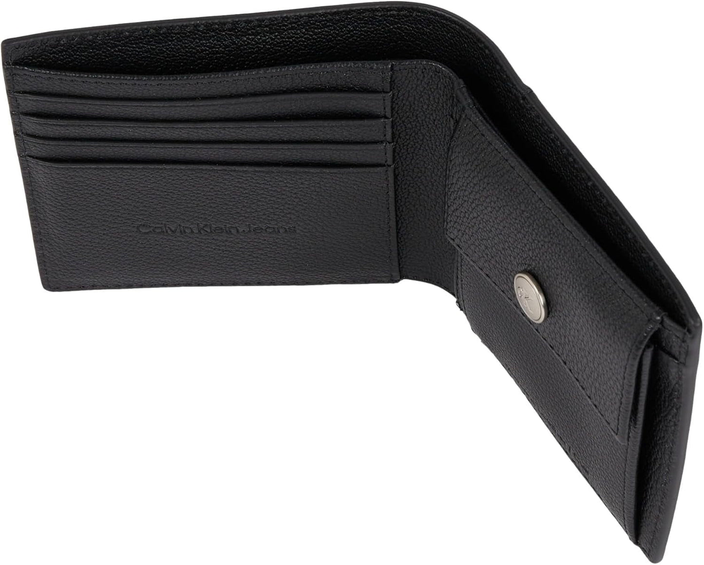 Calvin Klein Skulptureret aftryk til mænd Billfod Cc Lv04g1022g Rejsetilbehør Bi-fold tegnebog Portofel Barbati Naty Shop