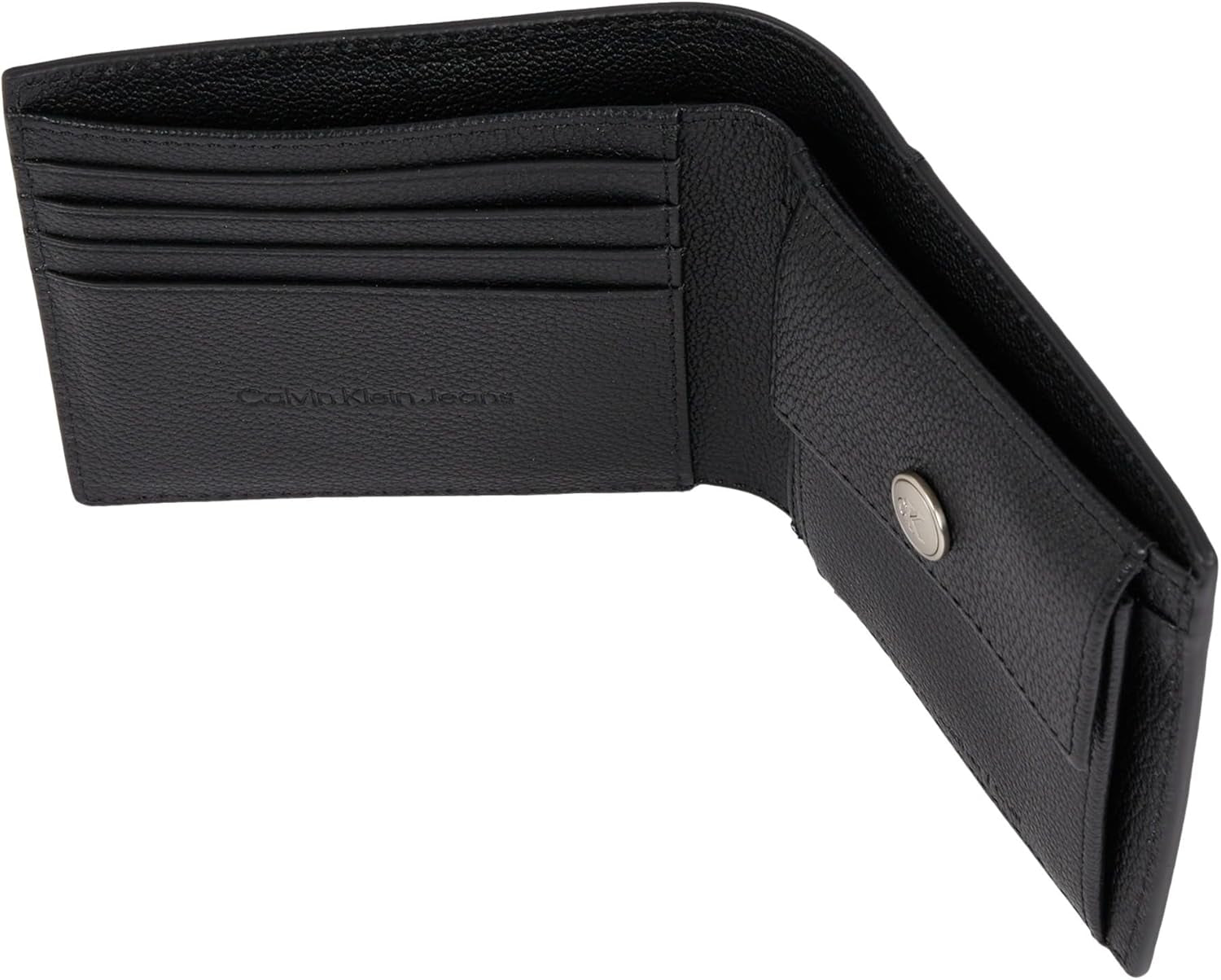 Calvin Klein Skulptureret aftryk til mænd Billfod Cc Lv04g1022g Rejsetilbehør Bi-fold tegnebog Portofel Barbati Naty Shop