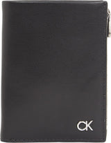 Calvin Klein METAL CK TRIFOLD 6CC M/DETACH C Herrepung, Sort (Ck Black), OS Herrepung Naty Shop Standardtitel