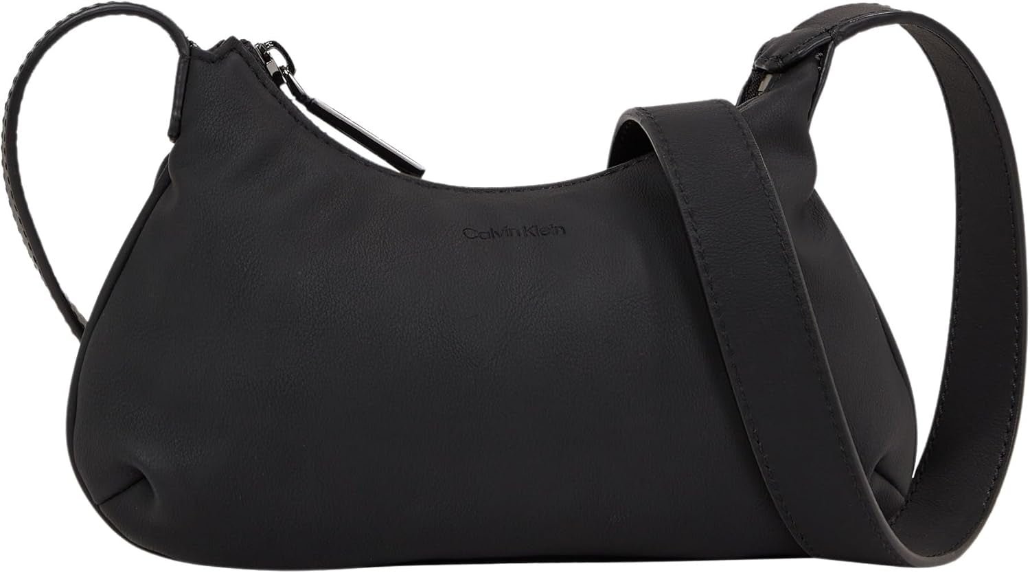 Calvin Klein Crossbody Klein Skuldertaske med lynlås, Sort (Ck Sort), Tasker i naturlig størrelse Dame Naty Shop Standardtitel