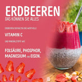Økologiske frysetørrede jordbær: 70 g tørrede jordbær til smoothieskåle, müsli, grødtoppinger - frysetørrede bær uden tilsat sukker - frysetørrede jordbær - NutriPur frugter Tørrede produkter Naty Shop