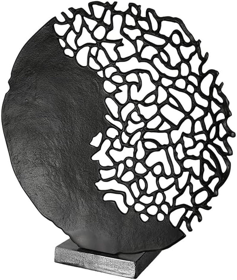 Casablanca moderne design GILDE skulptur Osaka sort H: 44 cm B: 41 cm D: 10 cm 43491 Statuetter og skulpturer Naty Shop