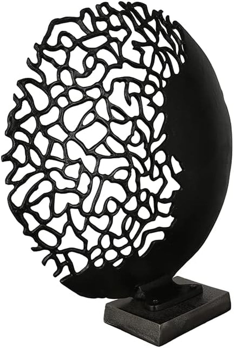 Casablanca moderne design GILDE skulptur Osaka sort H: 44 cm B: 41 cm D: 10 cm 43491 Statuetter og skulpturer Naty Shop