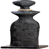 Casablanca stor dekorativ skulptur - aluminiumstræ rund skulptur farve: naturlig sølv - stue dekoration fødselsdagsgave højde 46 cm Statuetter og skulpturer Naty Shop Sort Højde 86 cm