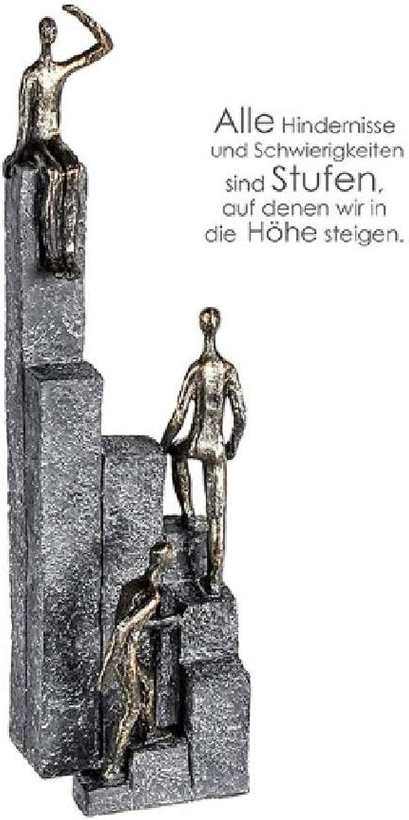 Casablanca - Skulptur - Dekorativ figur - Moment - Par - Poly - farvet bronze - 27 x 19 cm Statuetter og skulpturer Naty Shop Bronze, grå Højde 39 cm