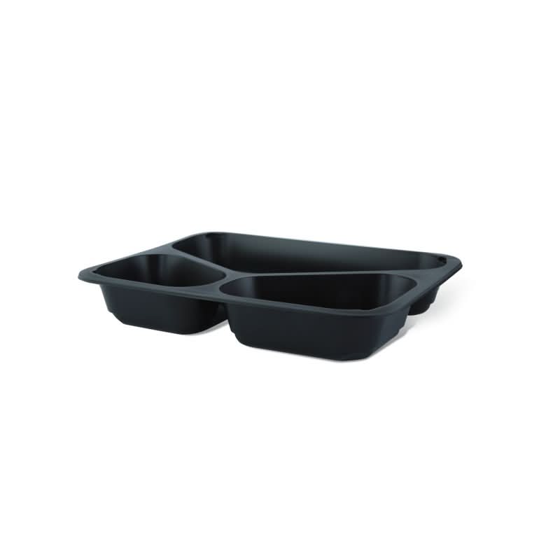 Termogryde 3 rum og gennemsigtigt låg, sæt med 10 styk Catering Nati Shop
