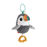 FISHER-PRICE Flap & Go Tucan - Plyslegetøj til barnevogn fremmer finmotorik og sensoriske færdigheder for nyfødte fra fødslen HNX66 Babylegetøj Naty Shop Standardtitel