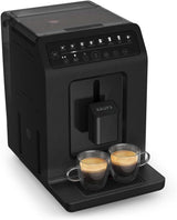 Krups EA897B Evidence ECOdesign automatisk espressomaskine, automatisk espresso- og cappuccinofunktion, Quattro Force-teknologi, one-touch mælkekopper, 8 forudindstillinger, mælkesystem, 1450W