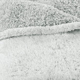 Aqua-Textil Fluffy kæletæppe 150 X 200 Cm Grå Hvid Melange Plys TV-tæppe Sengetæppe Sherpa Fleece Oeko-Tex Ottawa Senge og tæpper Besuche den aqua-textil-Store