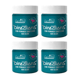 Vejledning semi-permanent hårfarve 100 ml æske 4 pakke (Pillarbox Red) Naty Shop Turkis hårfarve 100 Ml (pakke med 4)