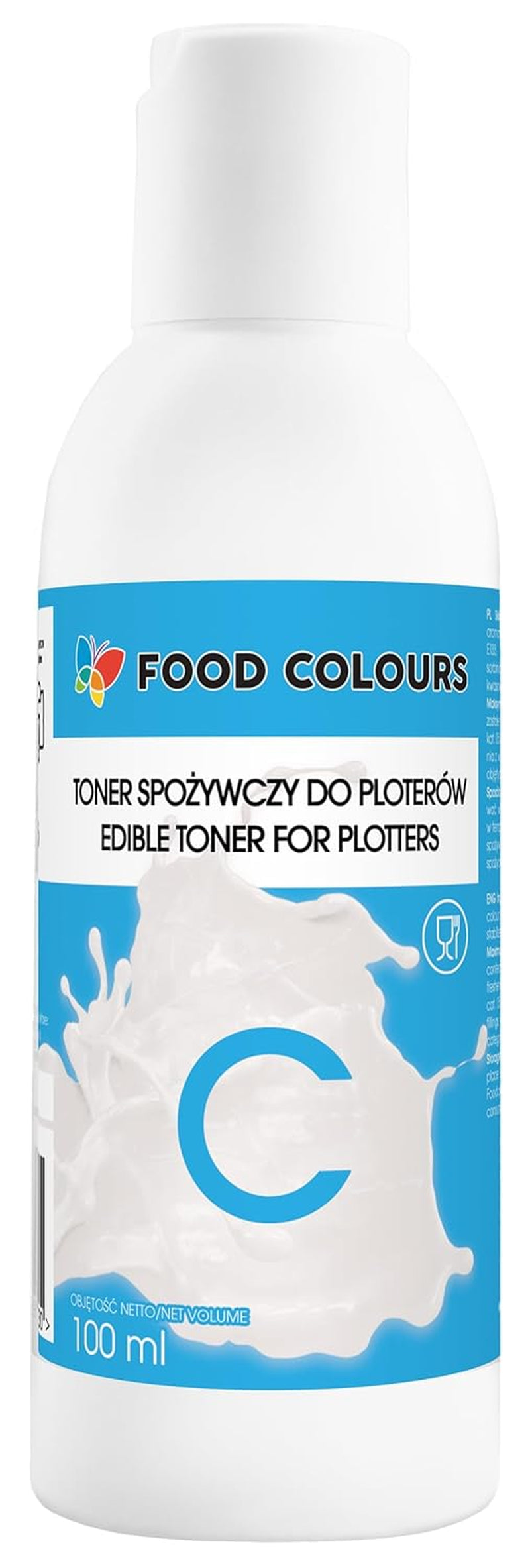 Madfarvesæt med spiselig blæk til plottere 6 x 100 ml | Lys cyan | Cyan | Lys magenta | | Magenta | Gul | Sort | Spiselig tryk, wafer papir trykning, dekorativ kage topping