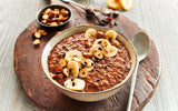 RUF Smoothie Bowl Havre Banannødder Chokolade morgenmadssnack Hurtig og nem vegansk 1 pose x 50 g (pakke med 3)