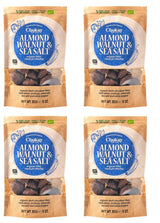 Sæt med 4 økologiske bid - kanelmandler/kanelmandler i belgisk mørk chokolade/ingen tilsat sukker, ingen sødemidler/VEGAN & FAIR TRADE / 4 x 85g