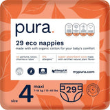 Eco babybleer - størrelse 3 (4-9 kg), 1 pakke (26 bleer), ultrabløde bleer til følsom hud, økologisk bomuld, op til 12 timers lækagebeskyttelse, ny størrelsesguide
