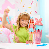 Barbie Pop Reveal Dukke og tilbehørssæt Shakes Series Sød duftende killing modedukke og kæledyr med 8 overraskelser inklusive farveskift JCN87