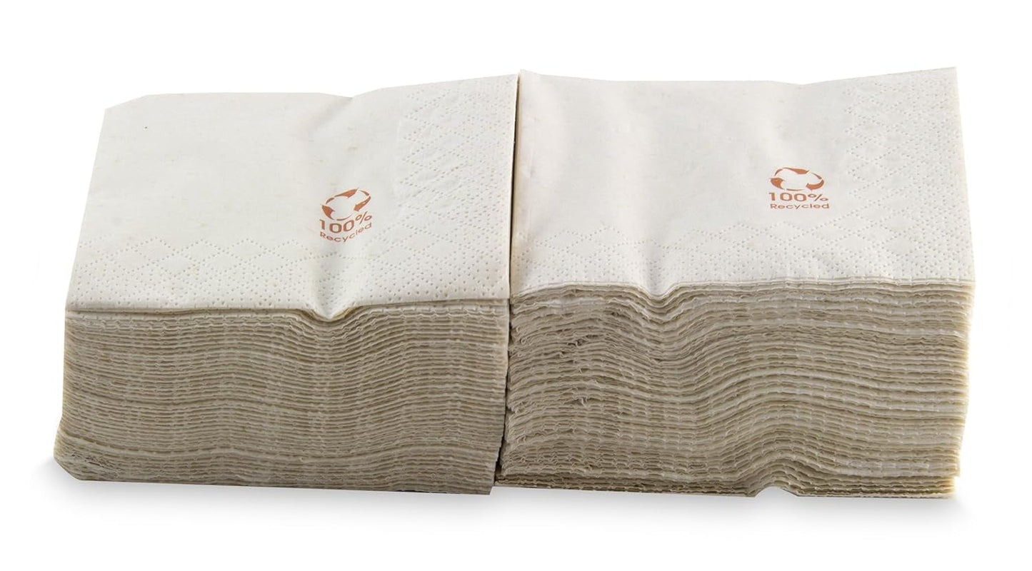 Ser22206772 Coktail pendel, serviet, 20 x 20, 2-lags, 1/4 fold, 100 enkeltkantede servietter, rød