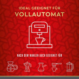 Vienna Melange - 500g fuldkorn | Klassisk wienerkaffeblanding | Aromatisk kaffe fremstillet af 100 % Arabica bønner Ideel til fuldautomatiske kaffemaskiner og espressomaskiner