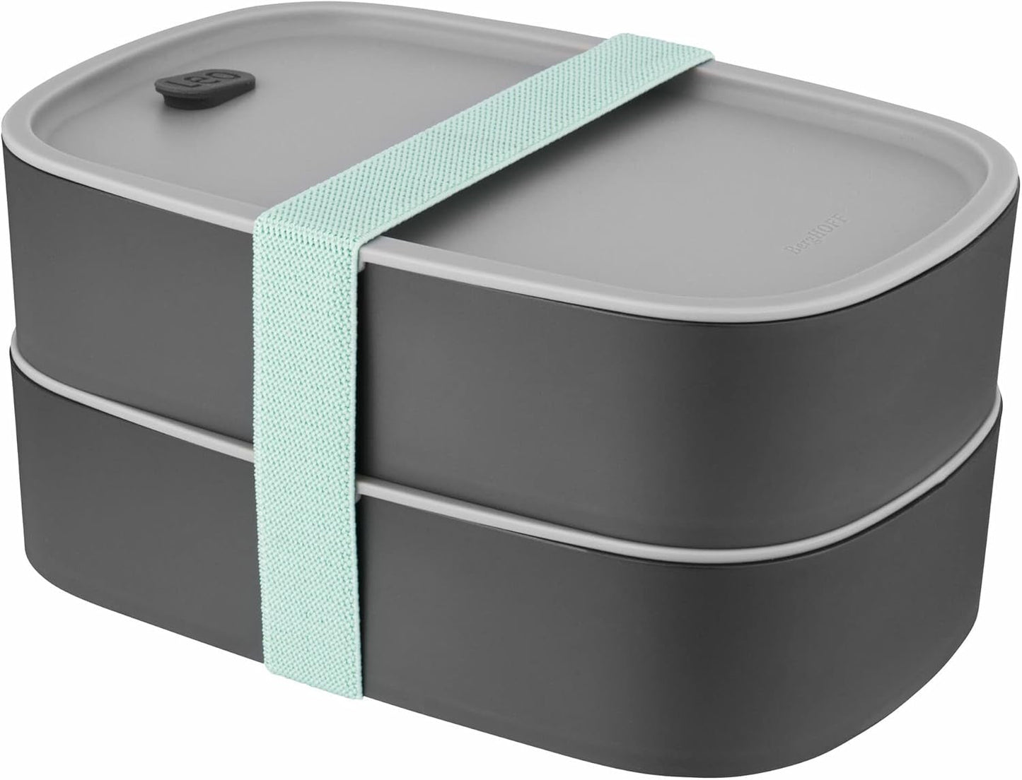 BergHoff dobbelt bento boks - Leo (madkassesæt 19x12,5x9 cm, to kasser, mikroovnsikker, lufttæt forsegling, opvaskemaskinesikker, ideel til snacks / snacks / salat) 3950126 Madkasser Naty Shop Classic