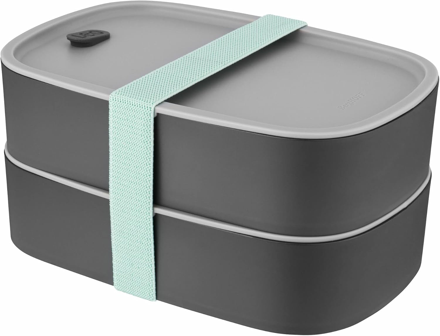 BergHoff dobbelt bento boks - Leo (madkassesæt 19x12,5x9 cm, to kasser, mikroovnsikker, lufttæt forsegling, opvaskemaskinesikker, ideel til snacks / snacks / salat) 3950126 Madkasser Naty Shop Classic