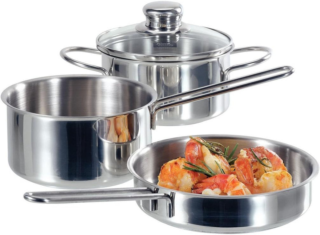 Fissler Häppchen / Kasserolle i rustfrit stål (Ø 16Cm - 0,5 liter ) Mini udækket gryde, ideel til små snacks - Induktion, sølv Gryder og pander Naty Shop