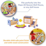 Hape E3459 - Børneværelse, små Naty Shop dukkehuse