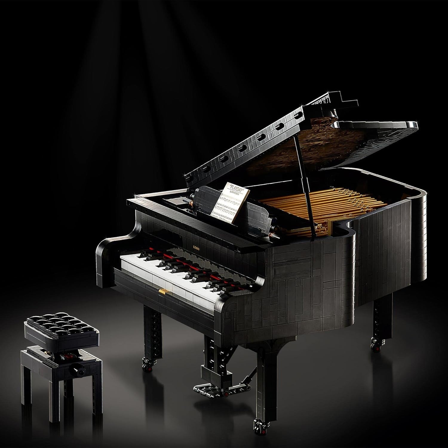 LEGO Ideas Koncertflygel (21323); Byggesæt; Dit eget koncertklaver; Fantastisk modelprojekt for den talentfulde pianist, musiker, musikelsker eller hobbyist (3.662 styk) Byggesæt Besuche den LEGO-Store