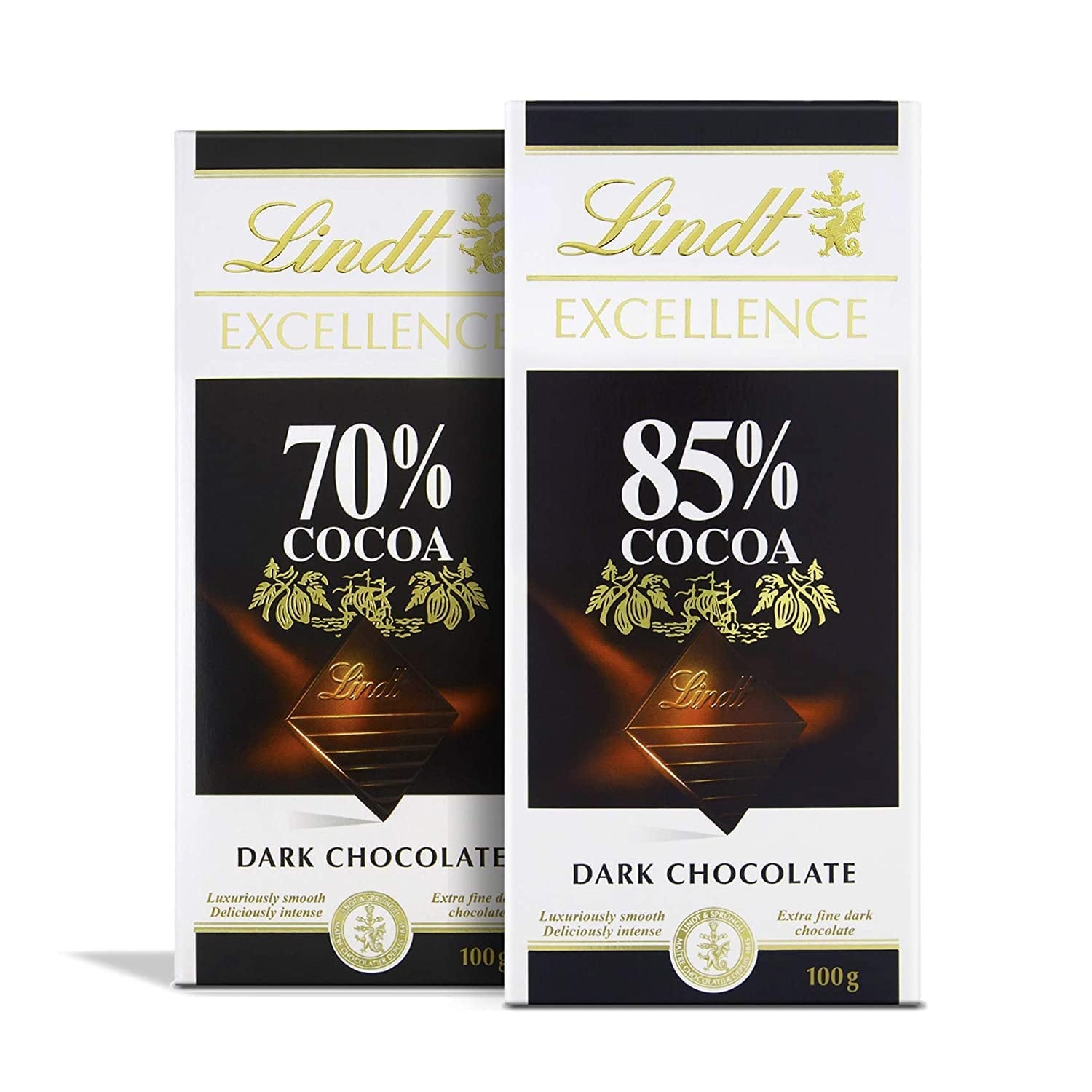 Lindt Chokolade | Bar EXCELLENCE 85% kakao | 100 g | Ekstra mørk chokolade | Vegansk chokoladebar