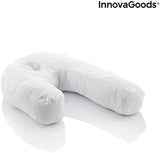 Innovagoods Ergonomisk U-formet pude til sidesover, ideel til graviditet, fremmer rolig vejrtrækning, reducerer snorken, bomuld og polyester, hvid, 39 X 57 X 14 cm Cervikal ortopædiske puder Naty Shop