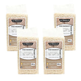 Italiensk fuldkornsris, fiberrig uraffineret ris, ideel til kreative rissalater og sunde retter, vakuumpakket, 4 pakker x 500 g