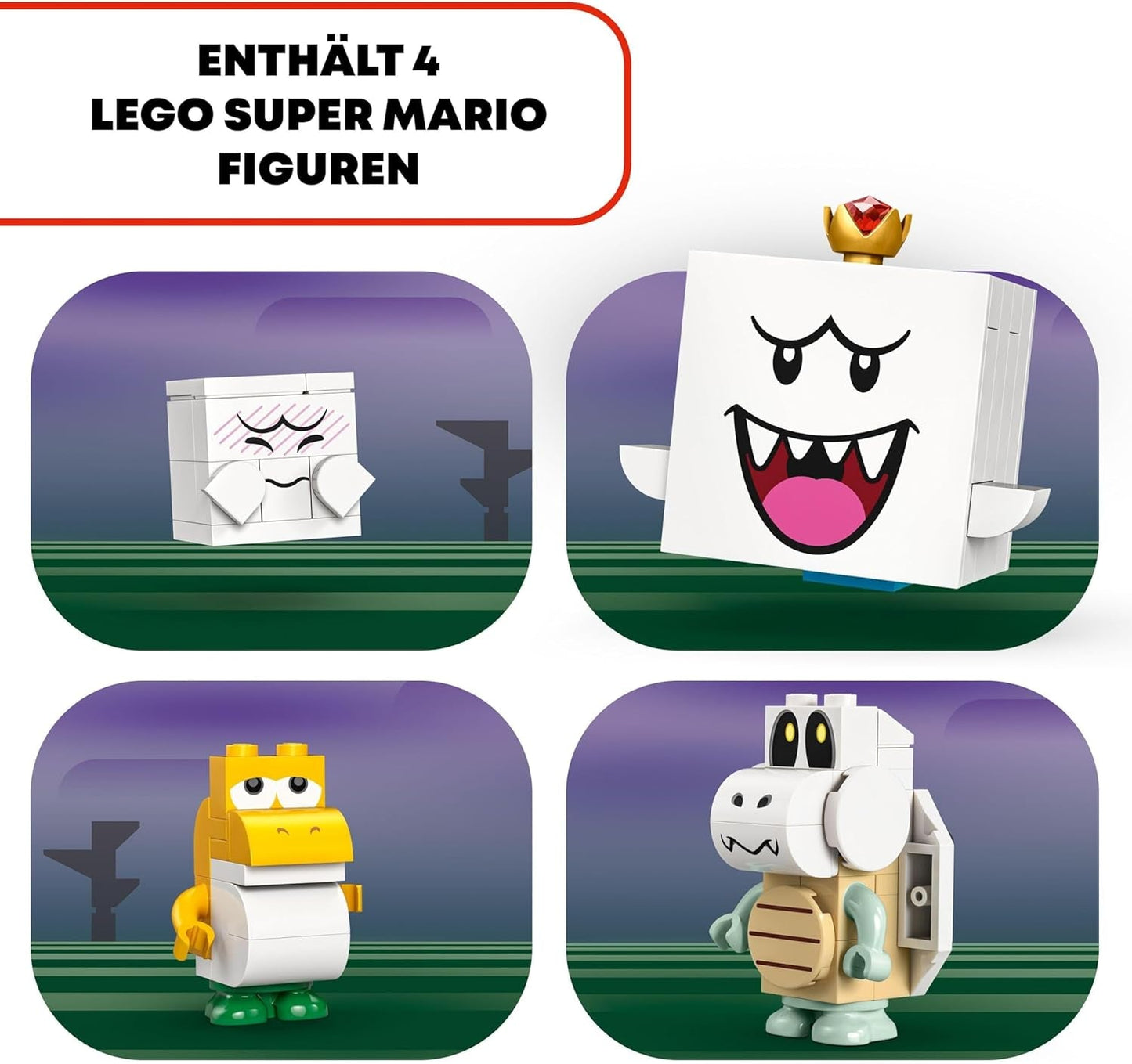 LEGO Super Mario King Buu Huu's Haunted House Kids Haunted House Nintendo-samlesæt med Baby Yoshi-gave til drenge, piger og spillere i alderen 8+ 71436 Byggesæt Besuche den LEGO-Store