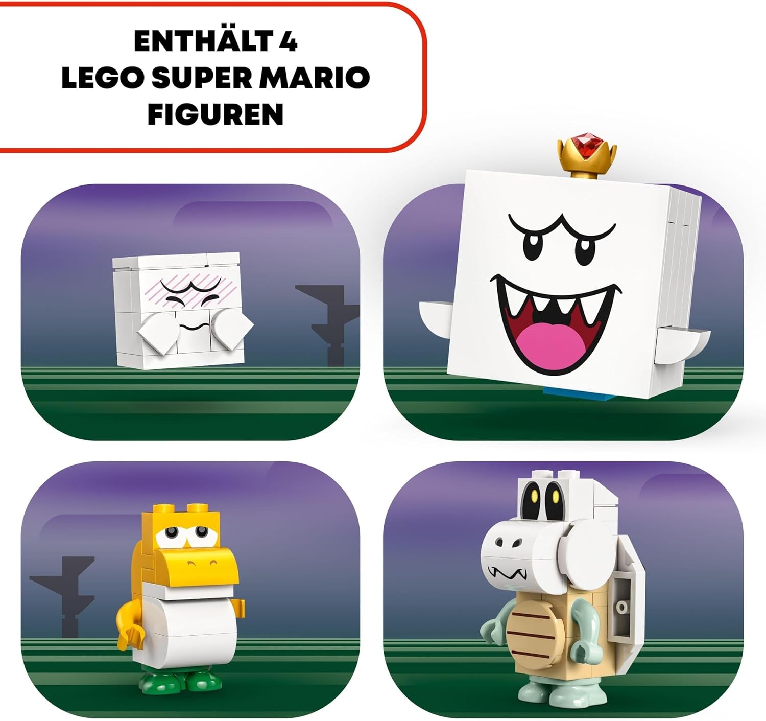 LEGO Super Mario King Buu Huu's Haunted House Kids Haunted House Nintendo-samlesæt med Baby Yoshi-gave til drenge, piger og spillere i alderen 8+ 71436 Byggesæt Besuche den LEGO-Store