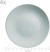 MÄSER Pastel Selection, Modernes Geschirr Set for 4 Personen, 16-teiliges Kombiservice aus Keramik, Steinzeug, Türkis-Grün