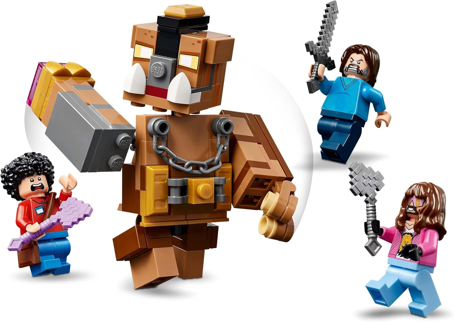 LEGO Minecraft Forest Manor med boksering - Gamersæt med zombier og Oberborst - Interaktivt byggelegetøj med udstyr og baner - Gave til drenge og piger 10+ - 21272 Byggesæt Besuche den LEGO-Store