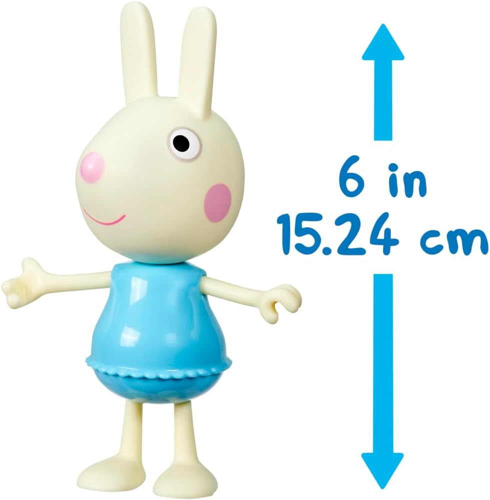 Peppa Pig Luisa Spoon - Sjov påklædningsfigur, 15 cm pigedukke med påklædningstilbehør og tøj, interaktivt legetøjssæt til småbørn fra 3 år og opefter