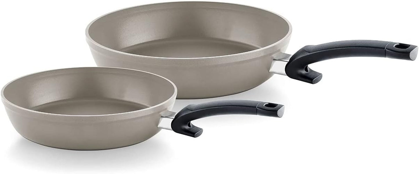 Fissler Ceratal Comfort, non-stick keramisk pande - induktion Gryder og pander Naty Shop Sæt med 2 pander med diametre på 24 og 28 cm