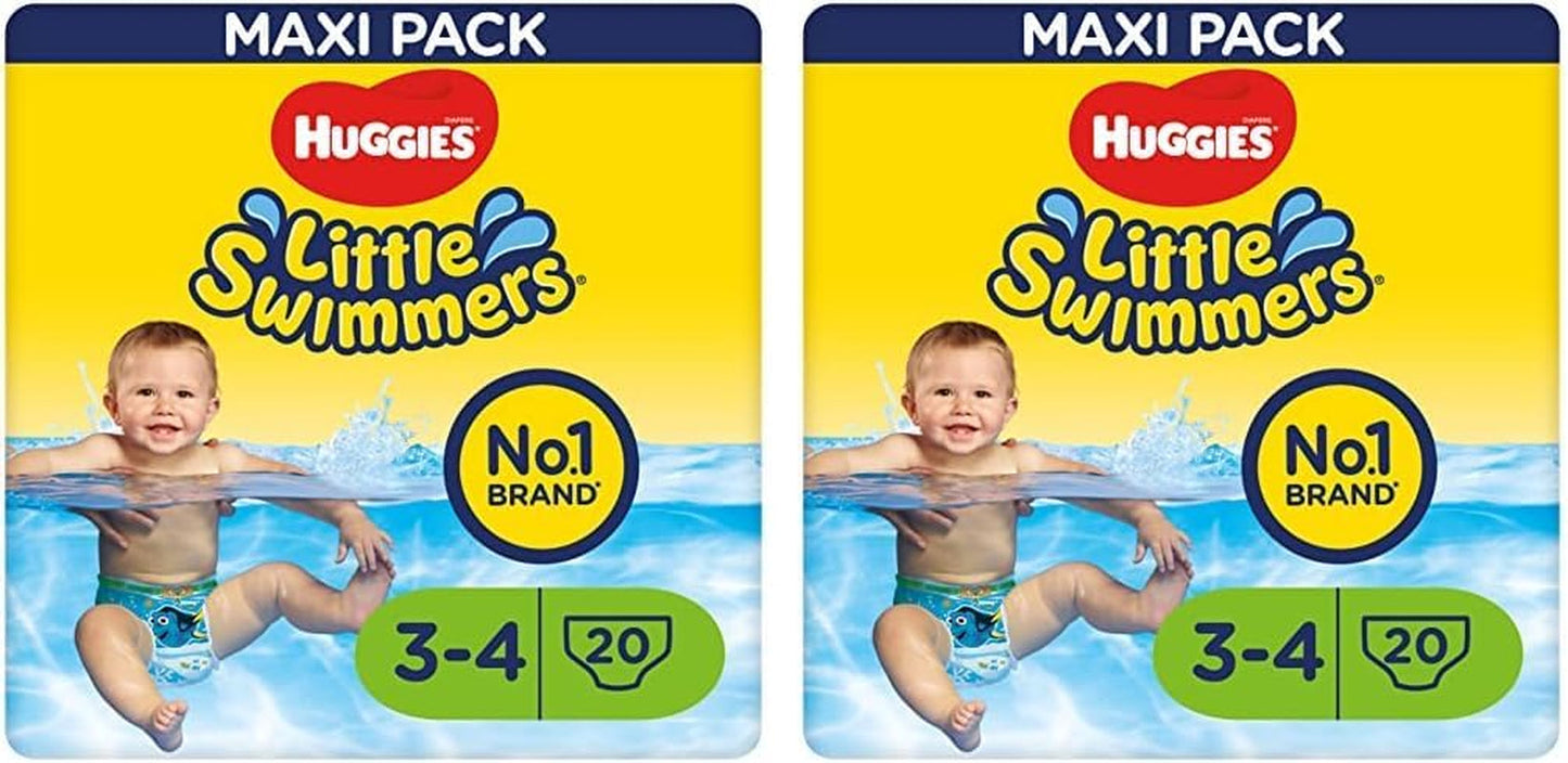Huggies Little Swimmers svømmebleer, størrelse 3-4 (7-15 kg), 1 pakke med 20 stk.