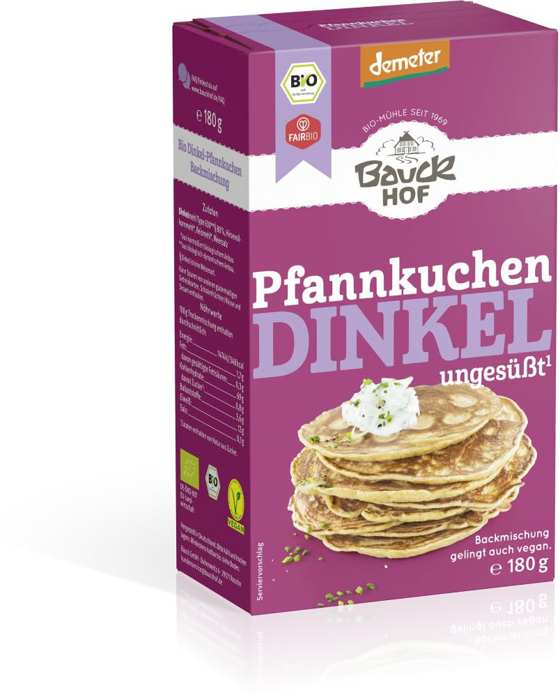 Dinkel-Pfannenkuchen, 180 G Blanding til bagning og madlavning Naty Shop 3,24 kg (1Er Pack)