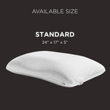 TEMPUR-PEDIC Symphony Pude Lavet af memory skum, Luksuriøs, Blød, Standard, Hvid Standardpuder Naty Shop