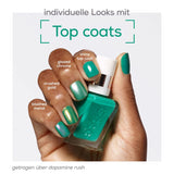 Essie Langanhaltender Nagelleck Top Coat Mit Glänzendem Finish, Maniküre Ohne Uv-Licht, Gel fra Essie, Farbe: Nr. 00 Top Coat, Gennemsigtig, 1 X 13,5 Ml