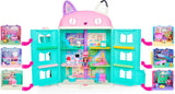 Gabby's Dollhouse Deluxe-værelse, Purr-Ific-legerum, legerum med Carlita-legetøjsbil, 2 møbler og 2 overraskelsesæsker med tilbehør, egnet til 3 år og opefter Naty Shop dukkehuse