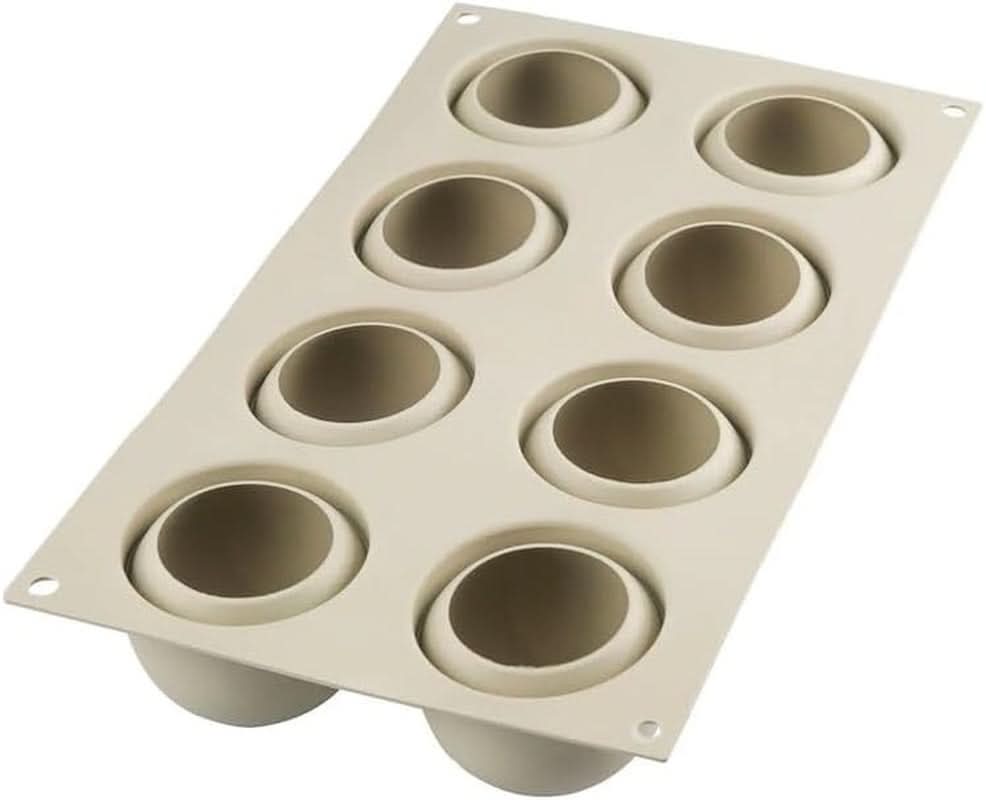 Silikomart, Form til Tartufo silikonekager, 8 enkeltporte, Ø 62 H 52 mm Køkken Naty Shop
