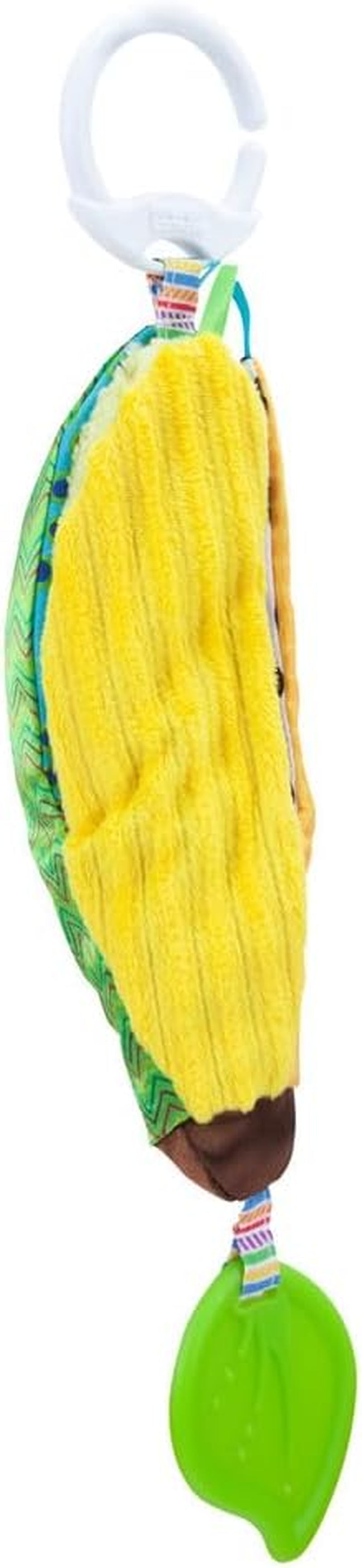 LAMAZE Bea the Banana, Clip on klapvogn og klapvogn Newborn Legetøj, Baby sanselegetøj med farver og lyde, Udviklingslegetøj til drenge og piger 0-24 måneder, Gul babylegetøj Naty Shop Bea The Banana
