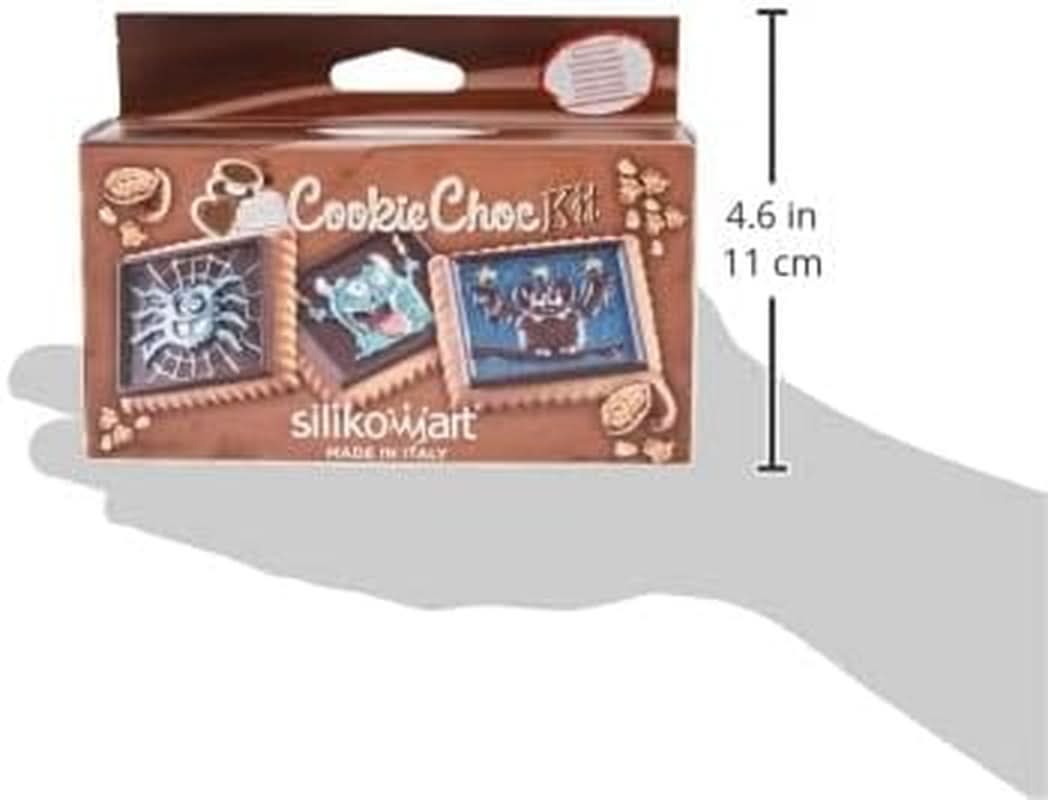Silikomart 22.172.77.0165 CKC, 12 chokolademonstre på kiks Køkken Naty Shop