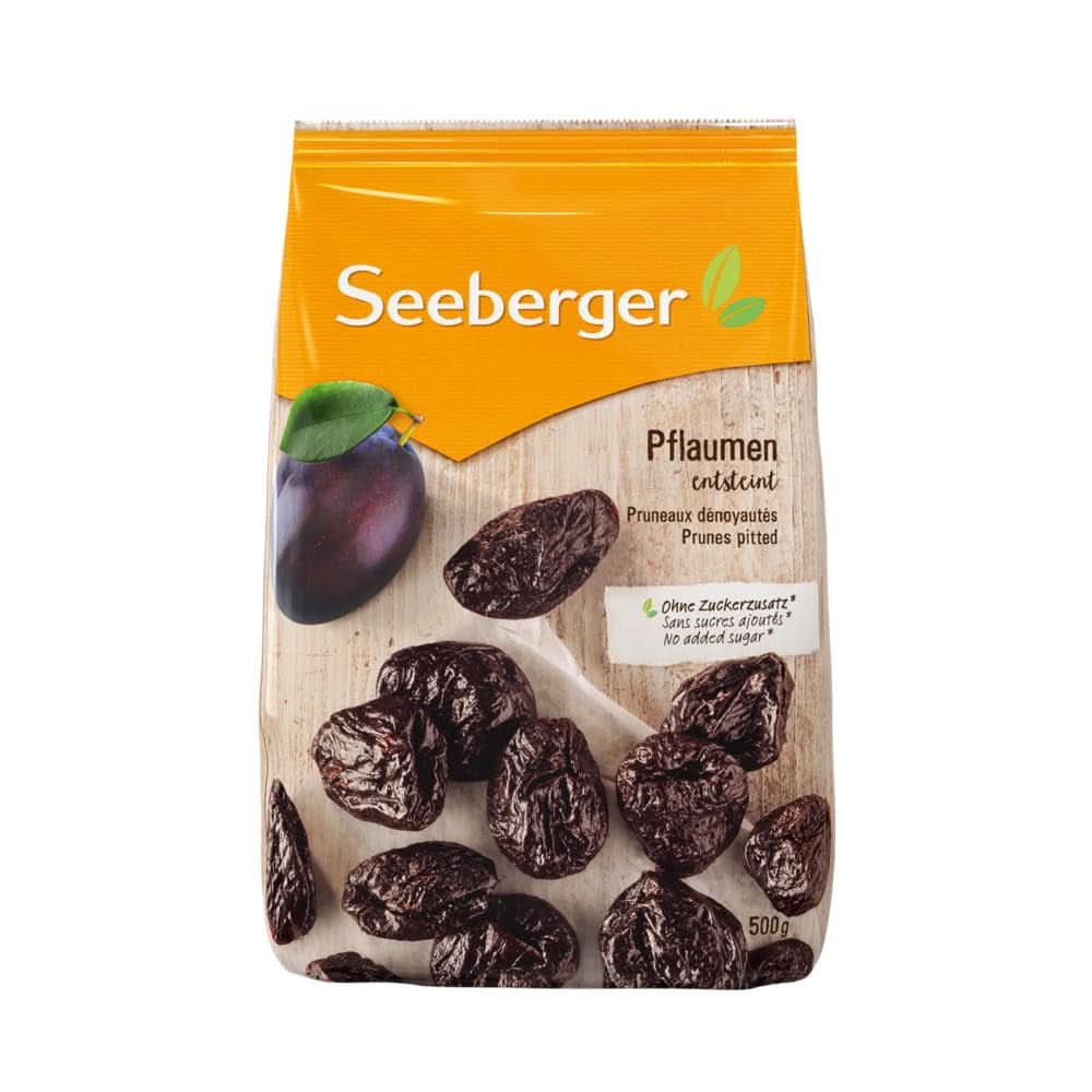 Seeberger Extra Large Velsmagende Bedste Kvalitet Svesker - Meget søde og aromatiske 13 x 125 gram Naty Shop Dehydrerede produkter 8 x 500 gram