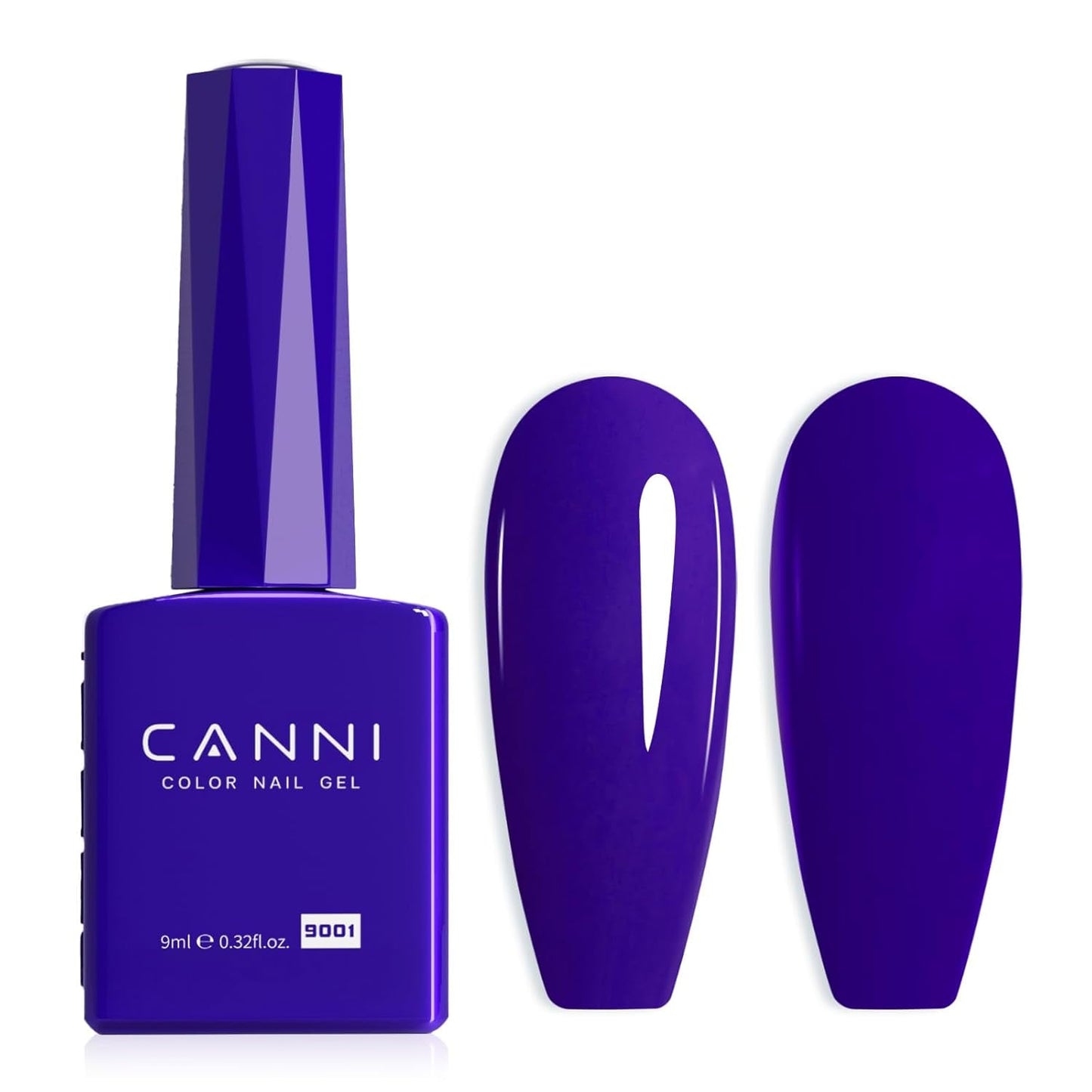 CANNI gel neglelak, semi-permanent, mørk lilla, neglelak, UV gel, soak off, manicure