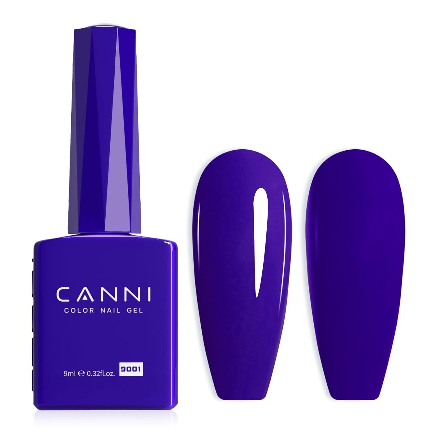 CANNI gel neglelak, semi-permanent, mørk lilla, neglelak, UV gel, soak off, manicure