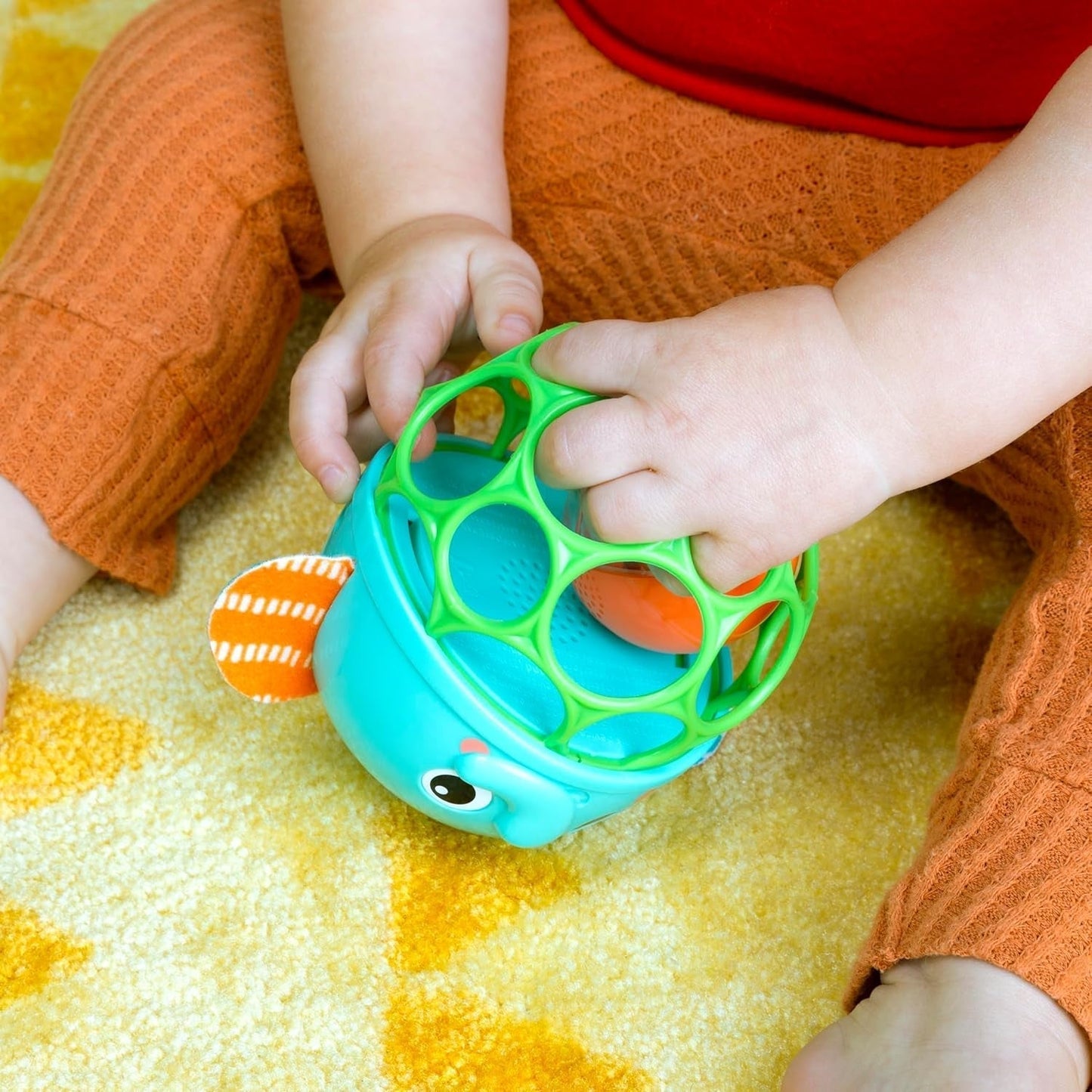 Bright Starts Giggle & Glow Bell Glow in the Dark Elefantlegetøj Oball Let at fange Nyfødt+ Unisex babylegetøj Naty Shop