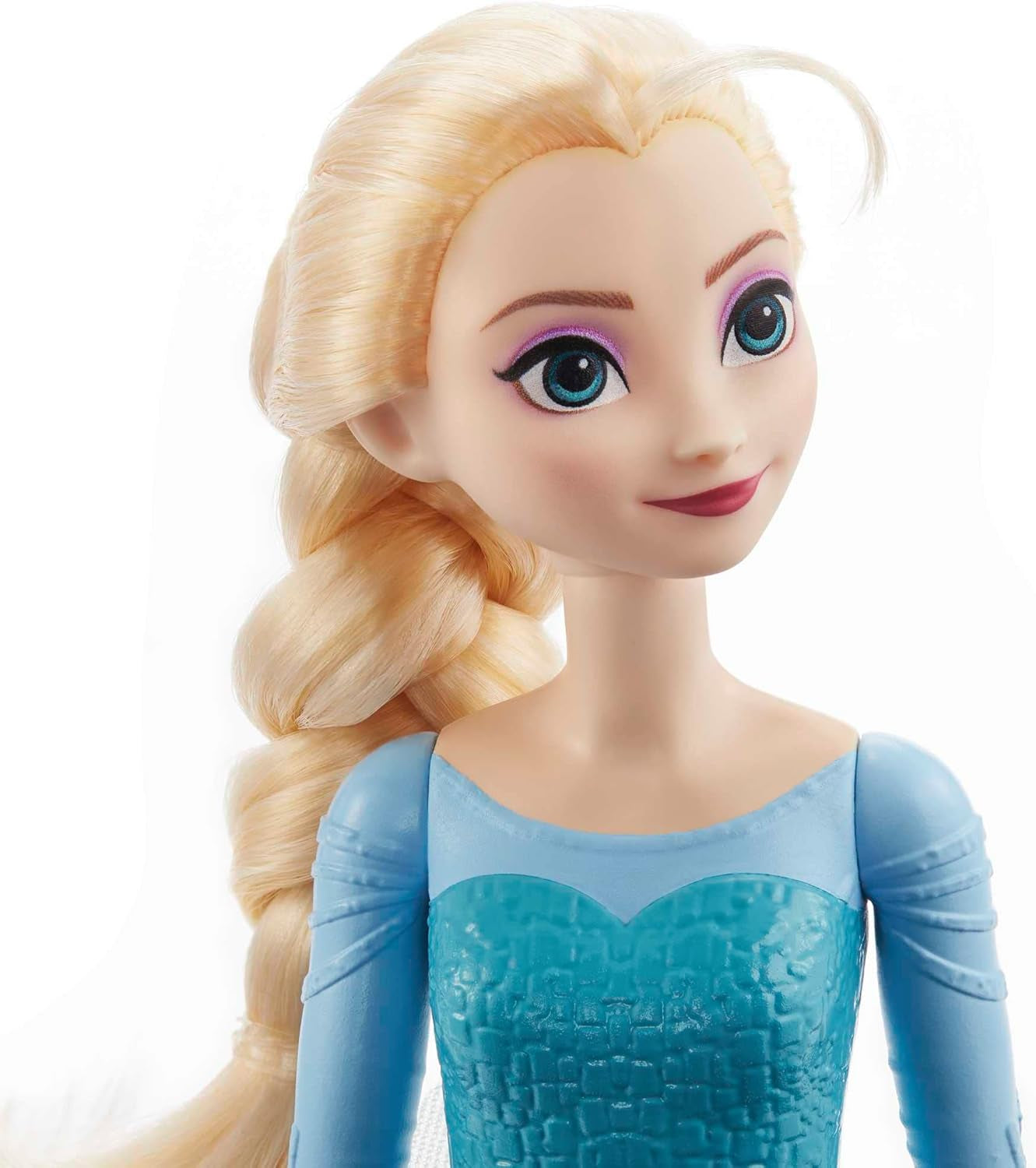 Mattel Disney Isdronningen Elsa-dukken, Isdronningens dukke, kæmmet blondt hår, møbler, aftagelige sko, Disney-gaver, 3 år gammelt legetøj, HLW47 Naty Shop-dukker
