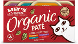 Lily's Kitchen Naturlig ingrediens Våd voksen kattefoder Multi-bakke pakke Økologisk pletfri korn 4 x (8 x 85 g)